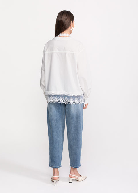 Shirt with Lace Details