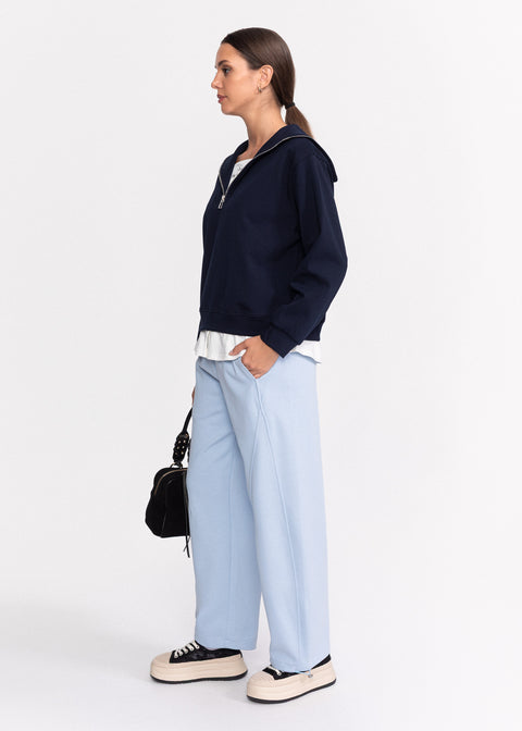 Bluza moderna cu fermoar 82209