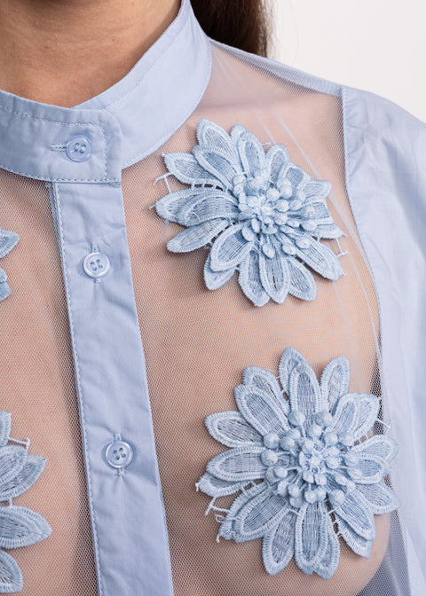Embroidered Floral Shirt