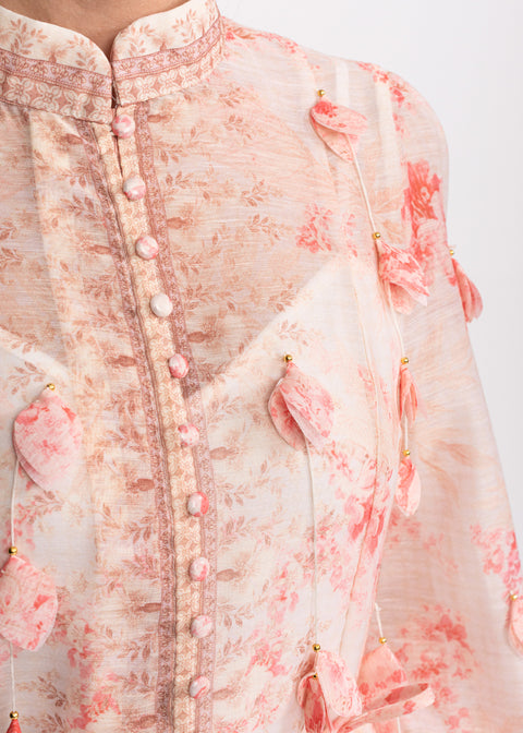 Rochie Midi cu imprimeu floral romantic