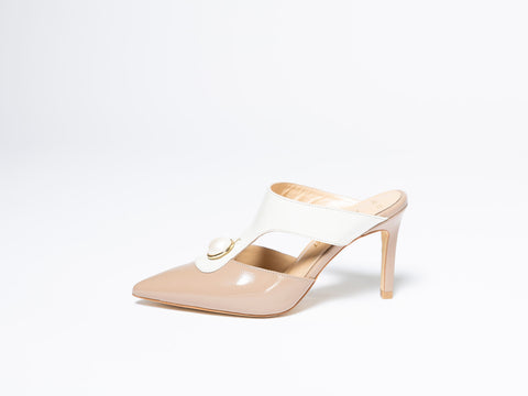 Pantofi cu Toc si Accesoriu Perla