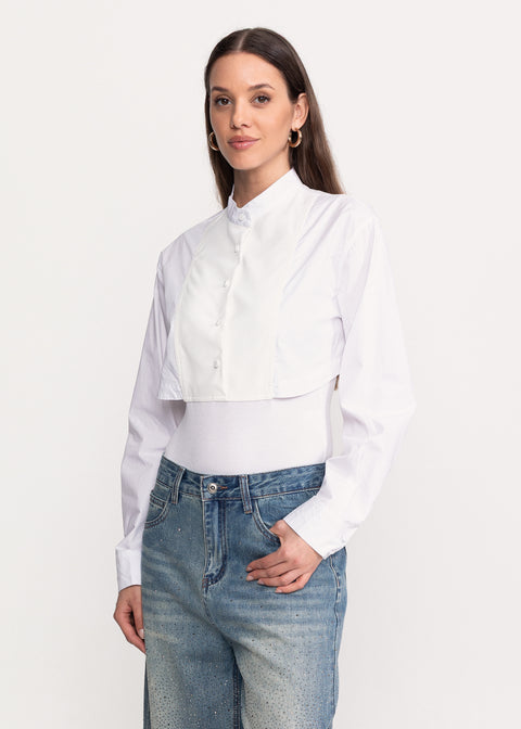 High-Neck Bodysuit Shirt