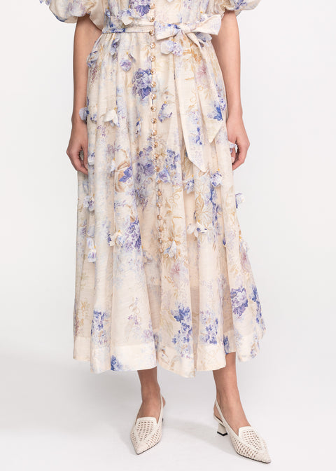 Rochie Midi cu maneci bufante