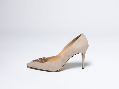 Pumps with Sparkling Embellishment