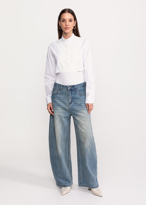 High-Neck Bodysuit Shirt