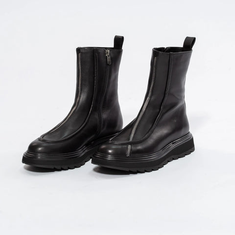 Cizme Biker High-Fashion din Piele Naturală