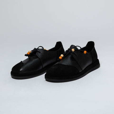 Leather Loafers with Decorative Beads