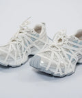 Adidași fashion cu design încrucișat și accente argintii – stil urban futurist – AnnaLaFaet