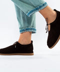 Loafers derby maro închis cu șiret - Annalafaet