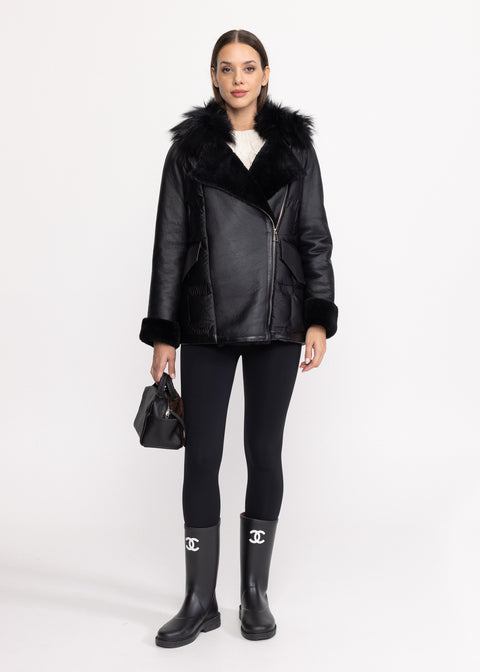 Geaca scurta din Shearling