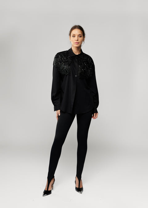 Crystal-Embellished Shirt