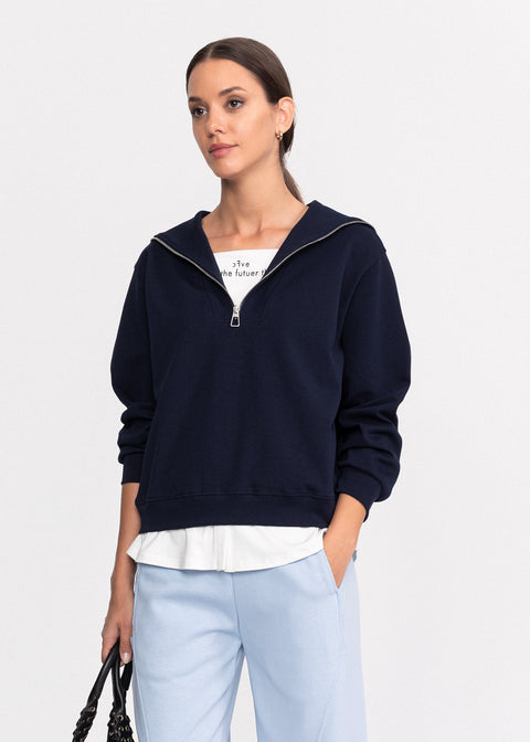 Bluza moderna cu fermoar 82209