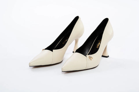 Pantofi Stiletto Eleganti din Piele Naturală cu Toc Ivoar