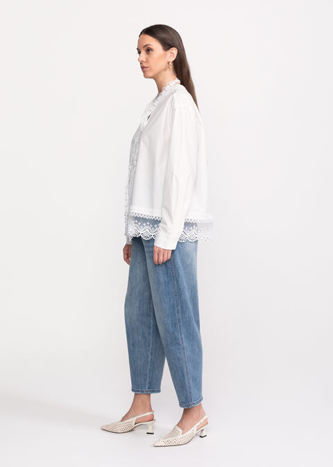 Shirt with Lace Details