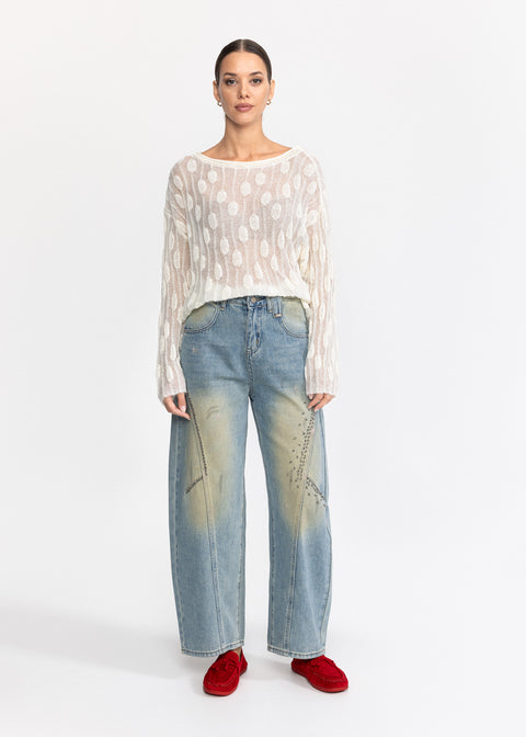 Bluza cu material tricotat 26181