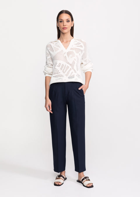 Pantaloni eleganti cu croiala dreapta