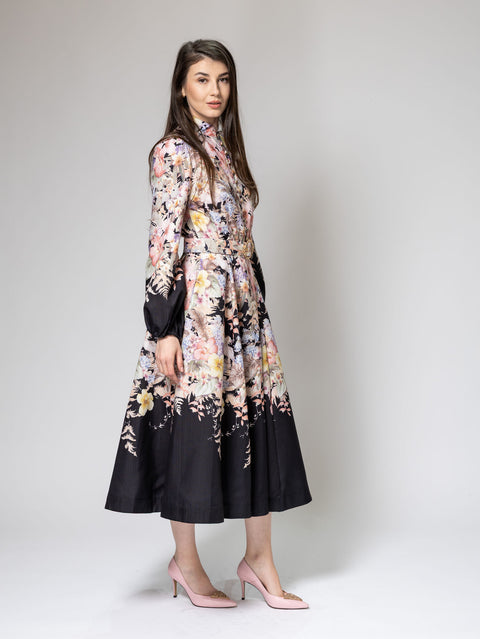 Rochie Midi cu imprimeu floral multicolor