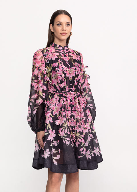 Rochie cu imprimeu floral amplu
