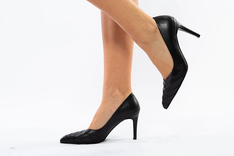 Pantofi negri stiletto