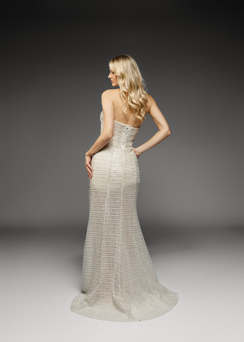 Long Dress with Detachable Bow