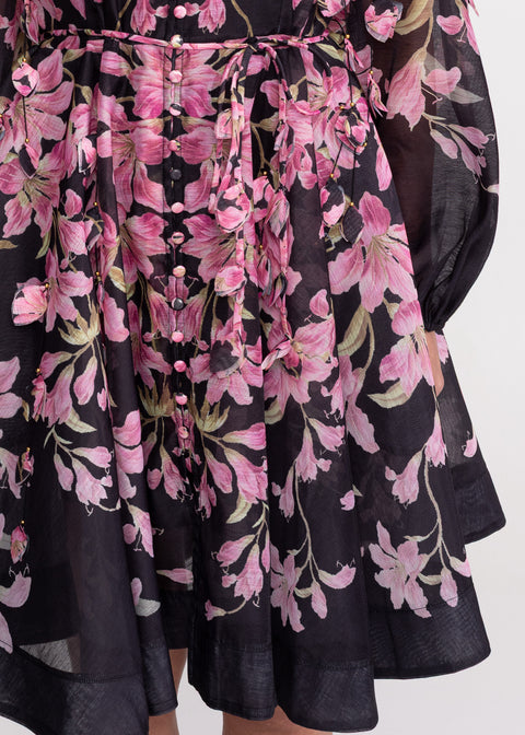 Rochie cu imprimeu floral amplu