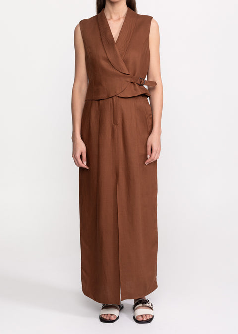 Linen Palazzo Pants Set