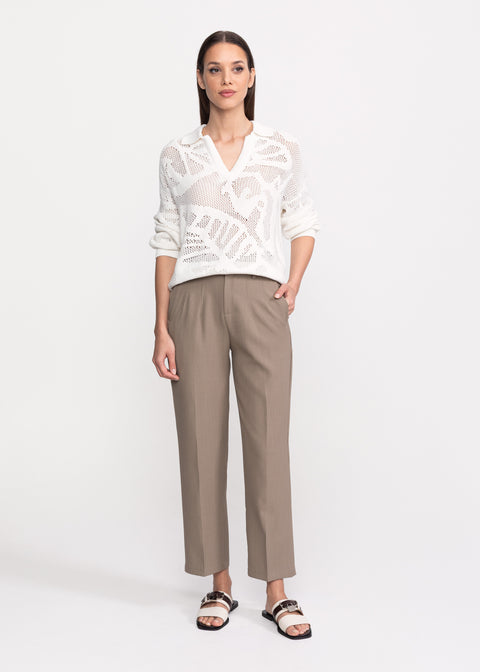 Pantaloni eleganti cu croiala dreapta
