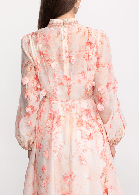 Rochie Midi cu imprimeu floral romantic