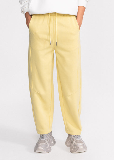 Pantaloni din bumbac cu talie elastica si buzunare laterale 9806