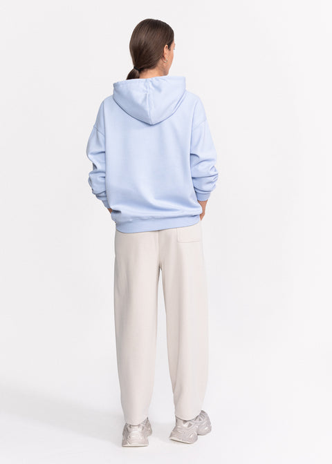 Pantaloni din bumbac cu talie elastica si buzunare laterale 9806