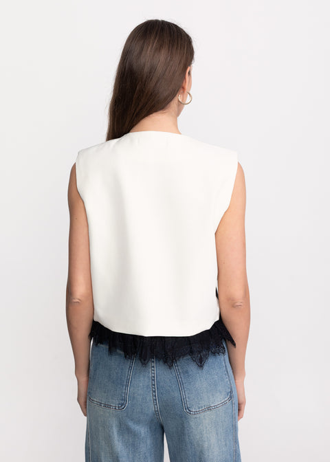Vest with Lace Details