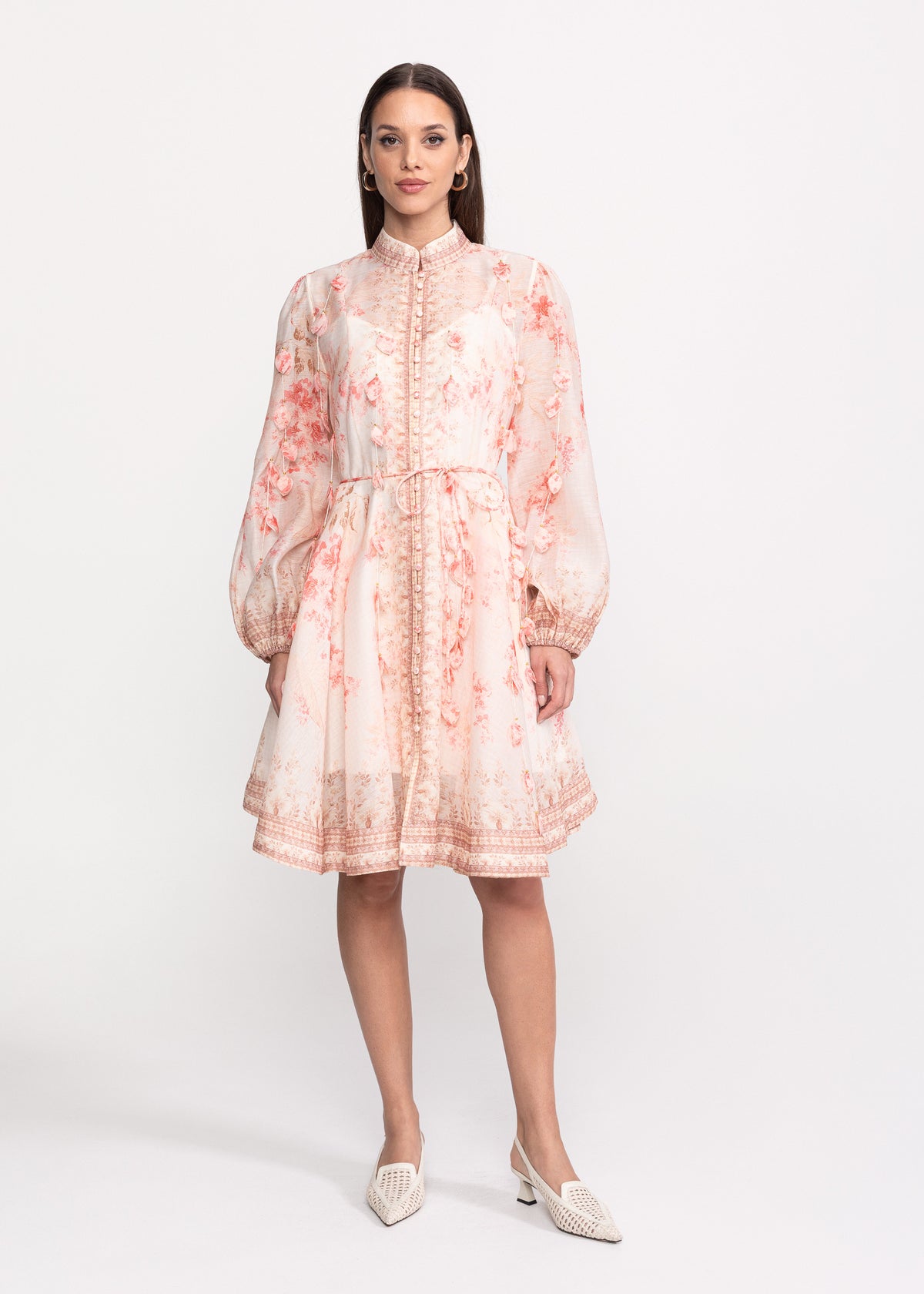 Rochie cu imprimeu floral romantic