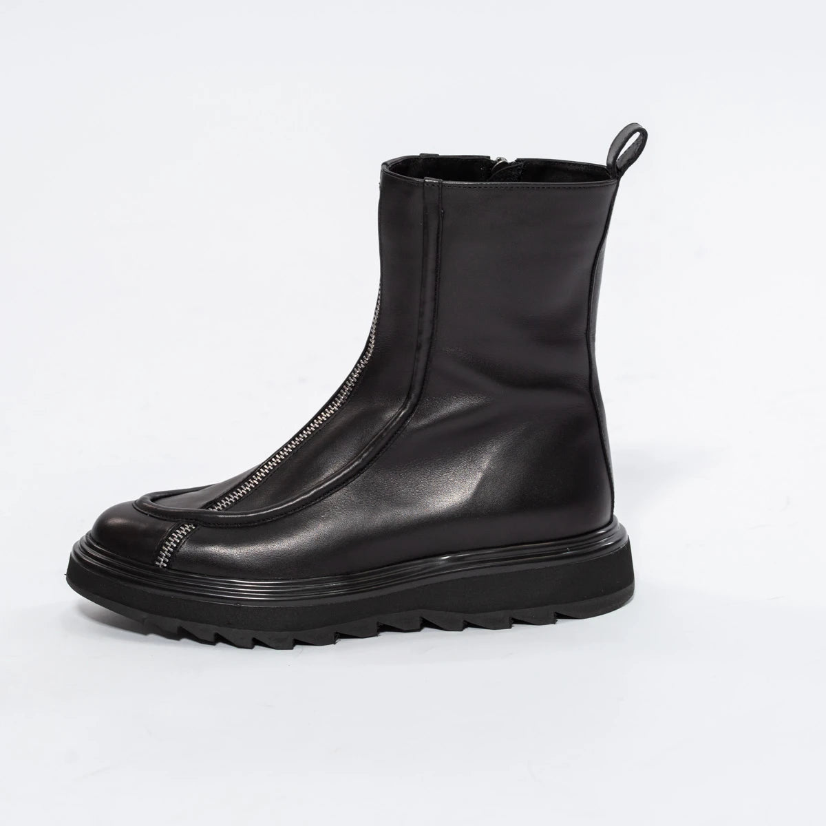 Cizme Biker High-Fashion din Piele Naturală