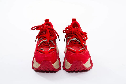 Sneaker din Piele Naturală cu Talpă Masivă