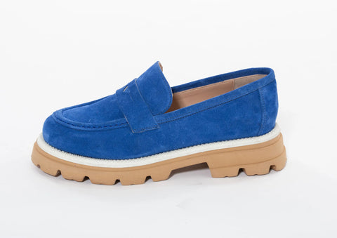 Loafers din piele intoarsa naturală