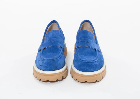 Loafers din piele intoarsa naturală