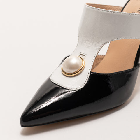Pantofi cu Toc si Accesoriu Perla