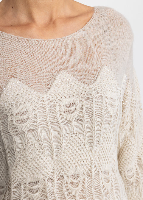 Bluza  tricotata cu textura 5096