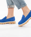 Loafers din piele intoarsa naturală