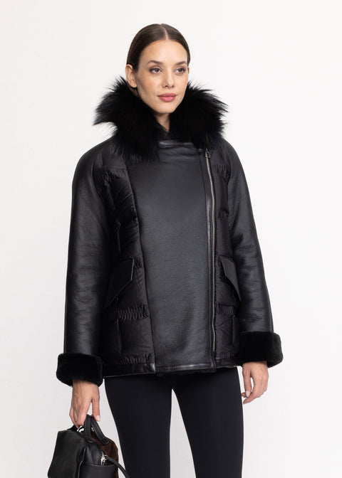 Geaca scurta din Shearling