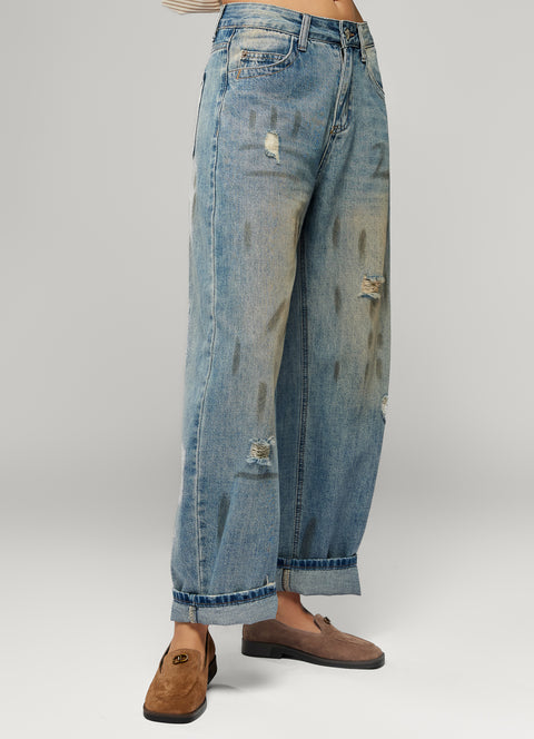 High-Waisted Jeans