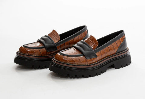 Pantofi din piele naturala maro