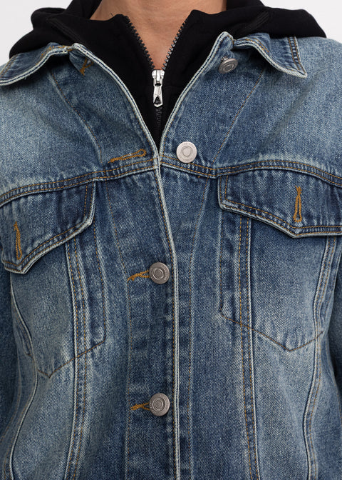 Geaca denim cu croiala clasica 68991
