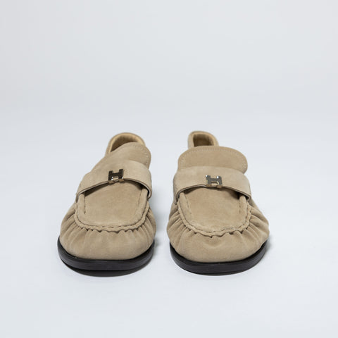 Natural Leather Loafers