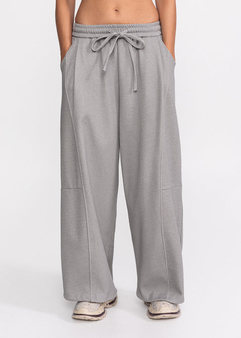 Pantaloni casual din bumbac moale si croi lejer