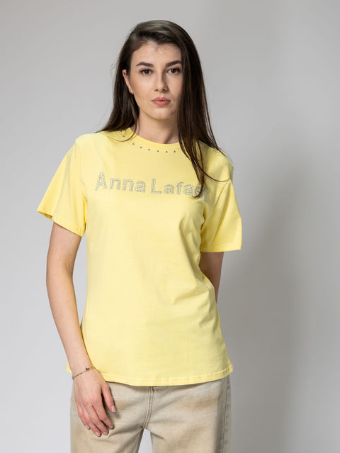 Cotton T-Shirt with Snap Buttons