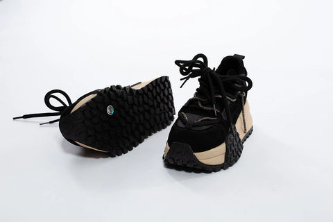 Sneaker din Piele Naturală cu Talpă Masivă