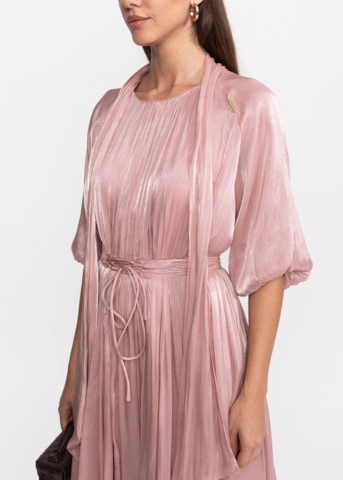 Rochie Midi din material vaporos cu croiala fluida