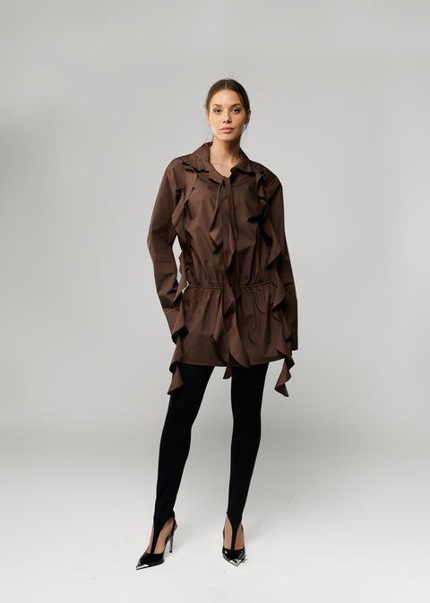 Long Ruffle Shirt
