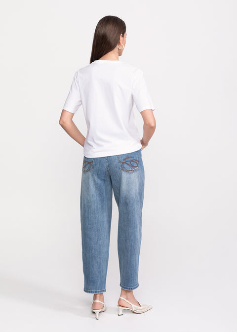 Tricou cu motive florale